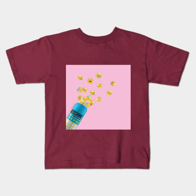 emoji surrealism Kids T-Shirt by Evolution17